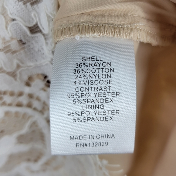 NBD X NAVEN allie floral lace white mini dress - Picture 9 of 10